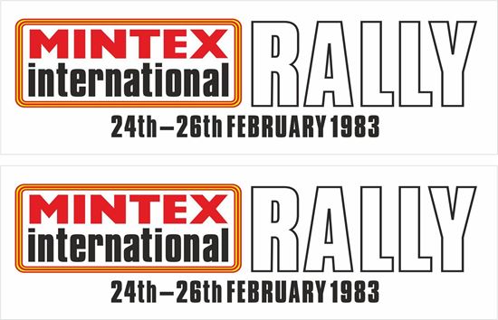 Picture of Mintex International Rally 1983 Decals / Stickers