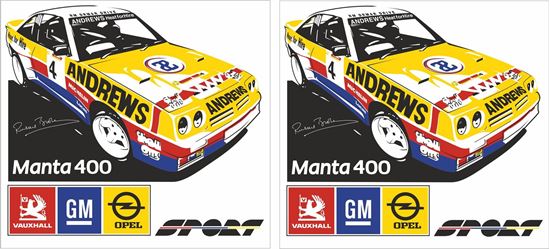 Picture of Opel Manta 400 Russell Brookes Decals / Stickers