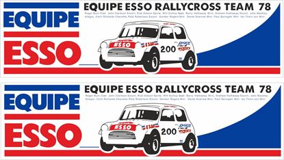 Picture of Esso Equipe Rally Cross Team 78 Decals / Stickers