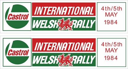 Picture of Castrol International Welsh Rally Decals / Stickers