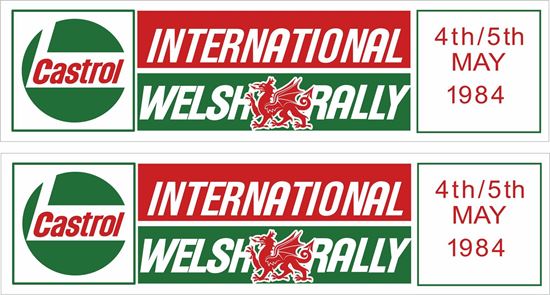 Picture of Castrol International Welsh Rally Decals / Stickers