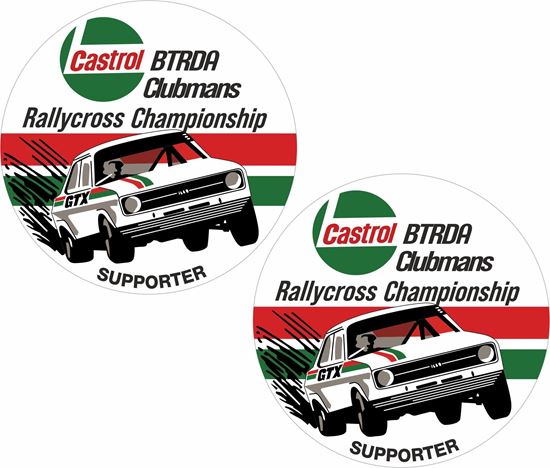 Picture of BTRDA Clubmans Rallycross Championship Supporter Decals / Stickers