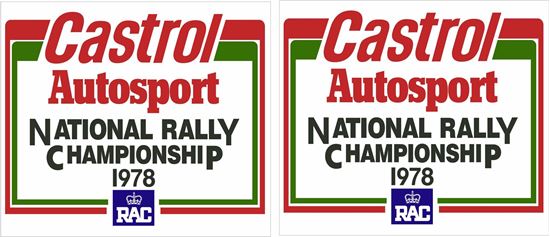 Picture of 1978 Castrol Autosport Rally Championship Decals / Stickers