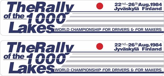 Picture of The Rally of the 1000 Lakes Decals / Stickers