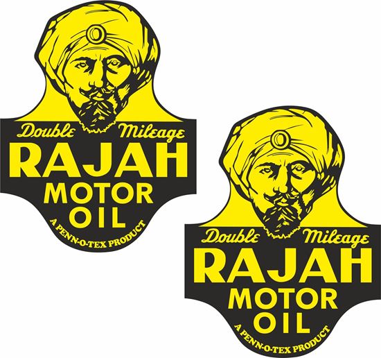 Picture of Rajah Motor Oil Decals / Stickers