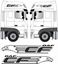Picture of DAF CF Euro 6 side Eagle CF roof Graphics  / Stickers