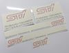 Picture of Impreza STi Version 5, 4 Door Decals / Stickers SILVER