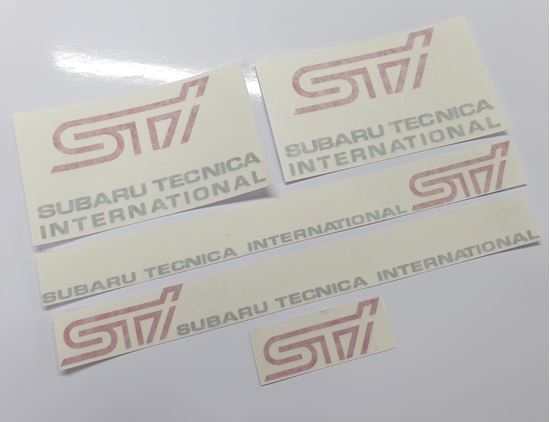 Picture of Impreza STi Version 5, 4 Door Decals / Stickers SILVER