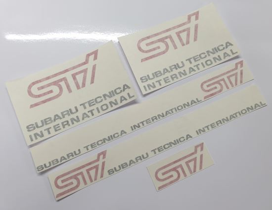 Picture of Impreza STi Version 5, 4 Door Decals / Stickers ANTHRACITE