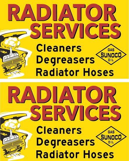 Picture of Sunoco Radiator Services Decals / Sticker