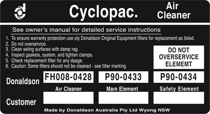 Picture of Land Rover Defender Cyclopac replacement Decal / Sticker