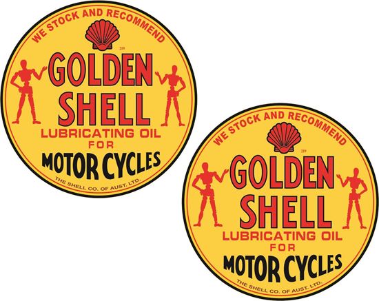 Picture of Shell Oil Motorcycles Decals / Sticker