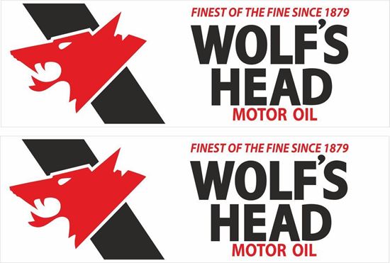 Picture of Wolf's Head Motor Oil Decals / Stickers