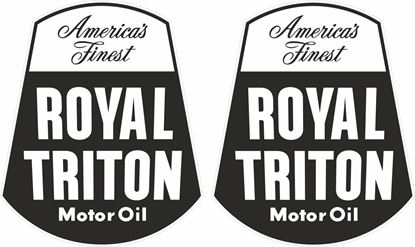 Picture of Royal triton Motor Oil Decals / Stickers
