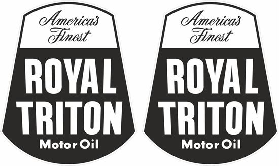 Picture of Royal triton Motor Oil Decals / Stickers