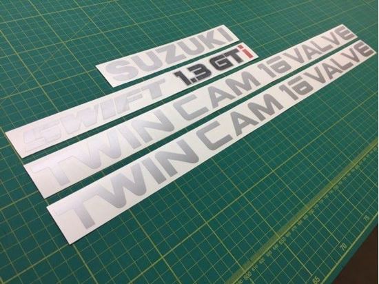 N13 Pulsar NX Twin Cam 16 Valve SE Rear Badge Decal Set – 1987-1990, 3M Vinyl