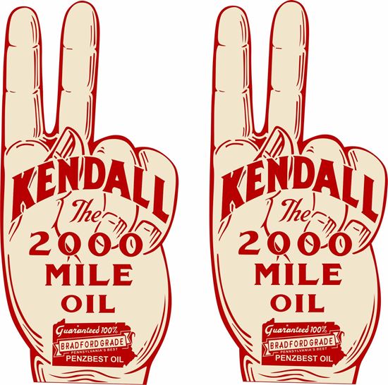 Picture of Kendall the 2000 mile oil Decals / Stickers