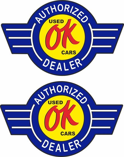 Picture of OK Used Cars Decals / Stickers