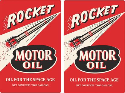 Picture of Rocket Motor Oil Decals / Stickers