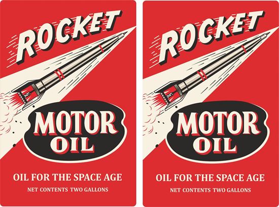 Picture of Rocket Motor Oil Decals / Stickers