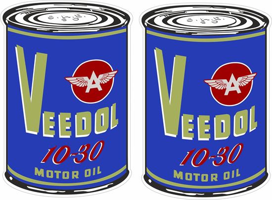 Picture of Veedol Motor Oil Decals / Stickers