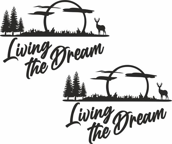 Picture of Living the Dream Decals  / Stickers