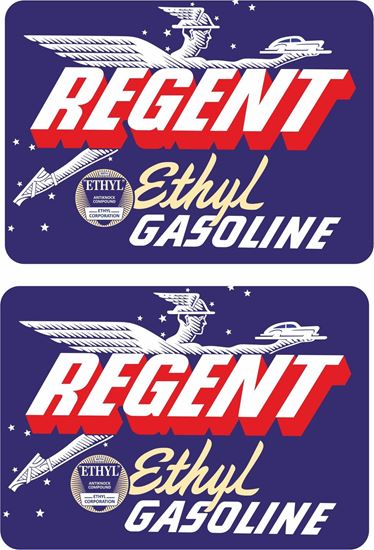 Picture of Regent Ethyl Gasoline Decals / Stickers