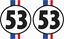 Picture of Herby 53 Decals / Stickers
