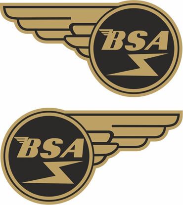 Picture of BSA Winged Gasket Decals / Sticker