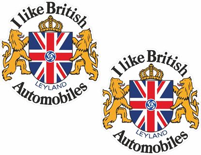 Picture of Leyland "I like British Automobiles" Decals / Stickers