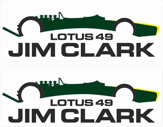 Picture of Lotus Jim Clarke Decals / Stickers