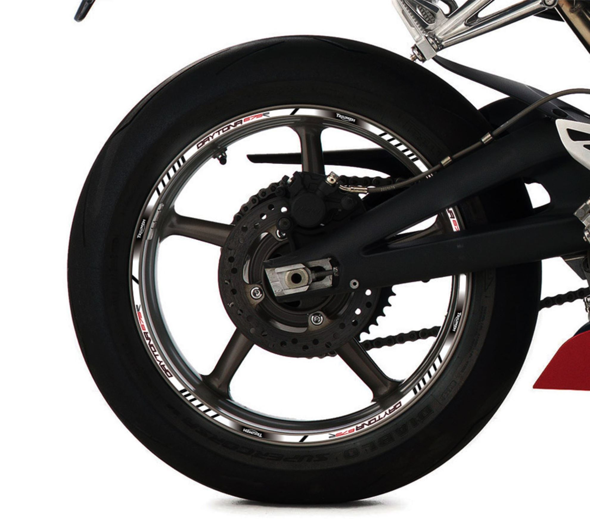 Zen Graphics Triumph Daytona 675R Wheel rim Stripes / Stickers