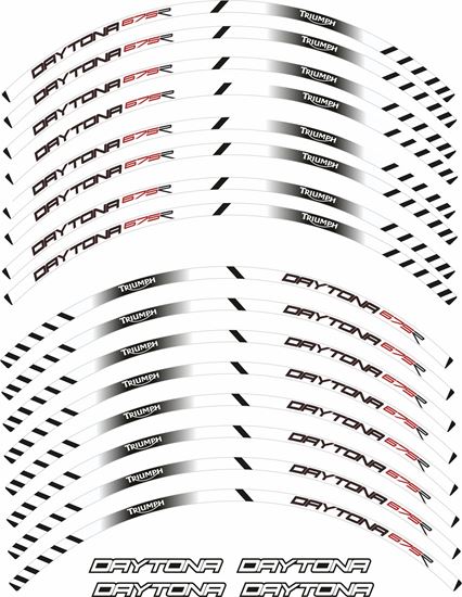 Picture of Triumph Daytona 675R Wheel rim Stripes  / Stickers