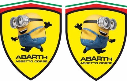 Picture of Fiat Abarth Assetto Course Minion Decals / Stickers