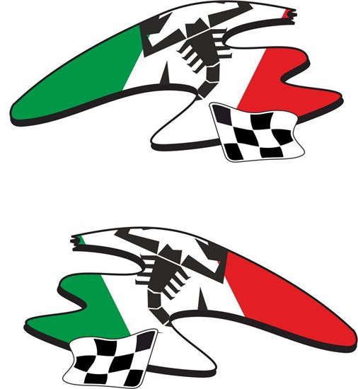 Picture of Fiat  Abarth Italian Decals / Stickers