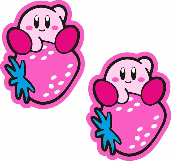 Picture of Strawberry Kirby Decals / Stickers