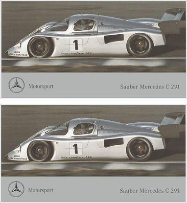 Picture of Mercedes Sauber C 291 Cat C 1991 Decals / Stickers