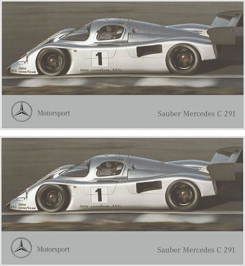 Picture of Mercedes Sauber C 291 Cat C 1991 Decals / Stickers