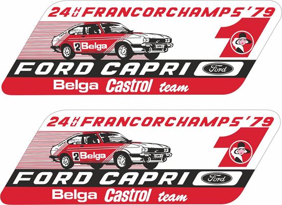 Picture of Belga Castrol Capri 3.0 Spa 24 Hours Decals / Stickers