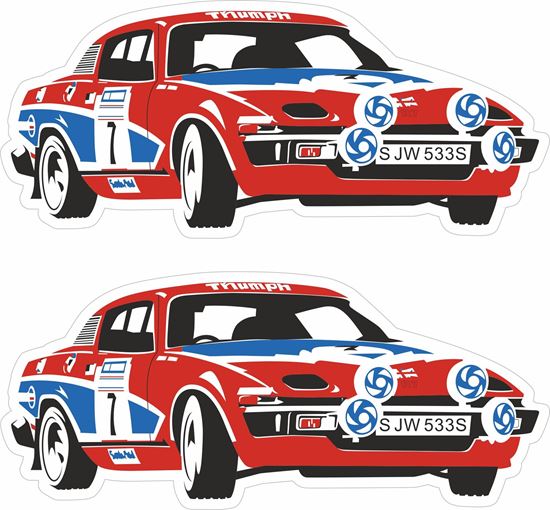 Picture of Triumph TR7 Racing Team Decals / Stickers