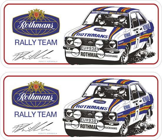 Picture of Rothmans Rally Team Penitti Airikkala Decals / Stickers