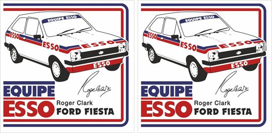 Picture of Triumph Roger Clarke Fiesta Decals / Stickers