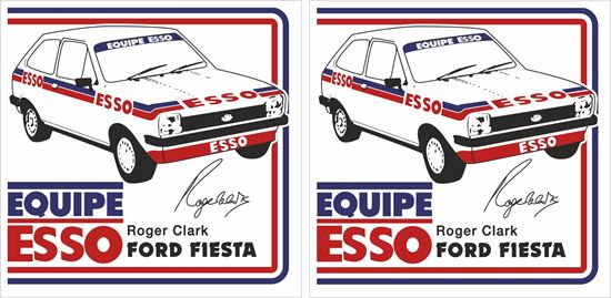 Picture of Triumph Roger Clarke Ford Fiesta Decals / Stickers