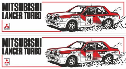 Picture of Mitsubishi Lancer Turbo Decals / Stickers