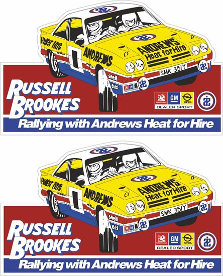 Picture of Russell Brookes Opel Manta Door Decals / Stickers