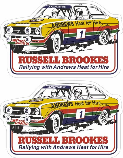 Picture of Russell Brookes Ford Escort MK2 Decals / Stickers