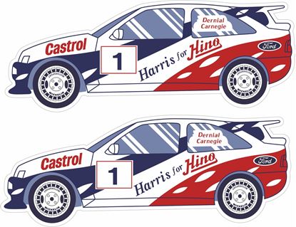 Picture of Dermont Camegie Ford Escort Cosworth Decals / Stickers