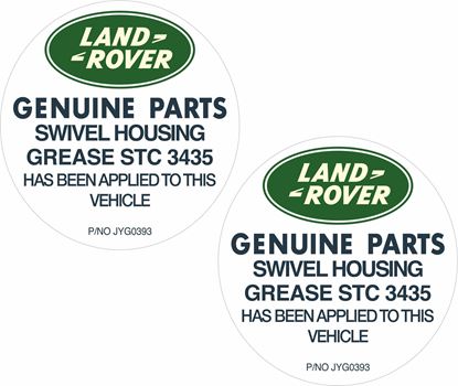 Picture of Defender 90 / 110 Swivel Housing Grease Decals / Stickers