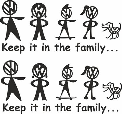 Picture of Keep it in the Family  Decals / Stickers