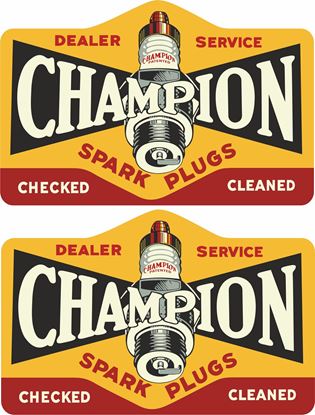 Picture of Champion Spark Plugs Decals / Stickers